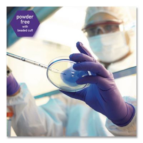 Kimtech PURPLE NITRILE Exam Gloves, Powder-Free, Medium, 6 mil Thick, 9.5" Long, Purple, 100/Box (55082)