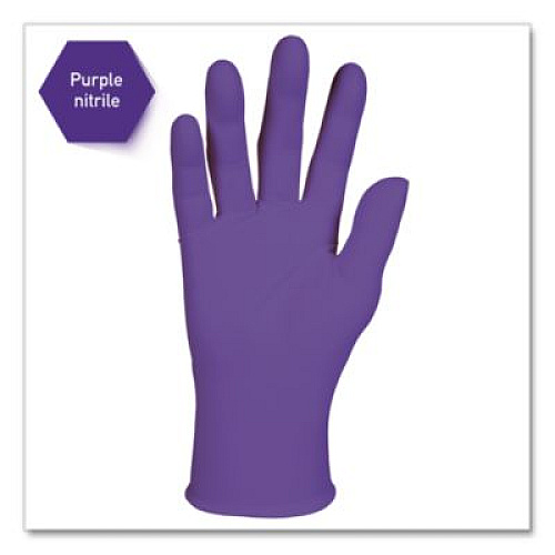 Kimtech PURPLE NITRILE Exam Gloves, Powder-Free, Medium, 6 mil Thick, 9.5" Long, Purple, 100/Box (55082)