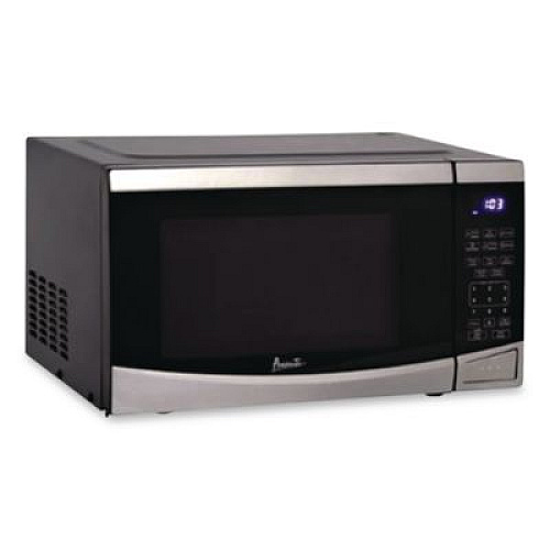 Avanti 0.9 cu ft Stainless Steel Countertop Microwave, 900 W, Stainless Steel/Black (MT09V3S)