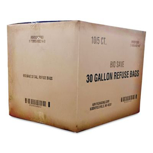 General Lawn/Leaf Bags, Self-Standing, Open-Face, 30 gal, 16" x 35", Kraft, 50/Box (RBR30105BO)