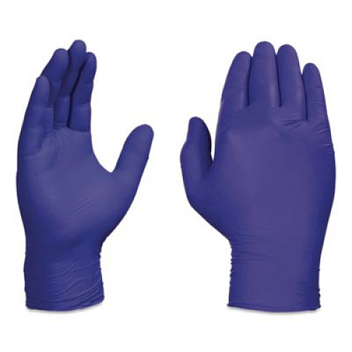 AMMEX Professional Nitrile Exam Gloves, Powder-Free, Large, 3 mil Thick, Indigo, 100/Box (AINPF46100)