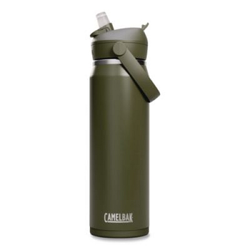 CamelBak Thrive FlipStraw Stainless Steel Vacuum Insulated Water Bottle, 32 oz, Moss (2855303001)