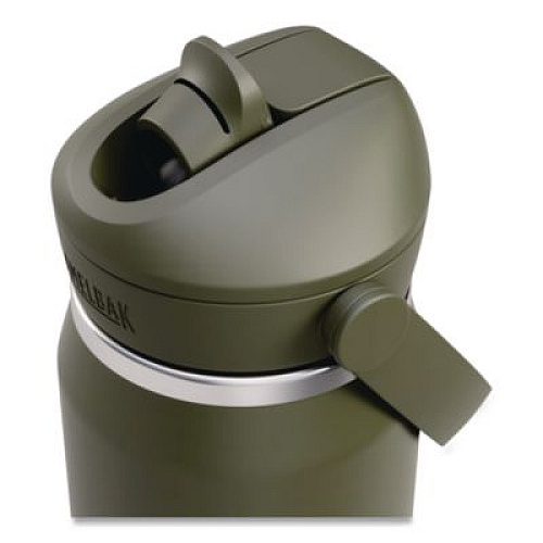 CamelBak Thrive FlipStraw Stainless Steel Vacuum Insulated Water Bottle, 32 oz, Moss (2855303001)