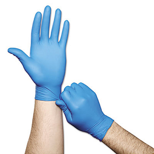 AnsellPro TNT Disposable Nitrile Gloves, Non-powdered, Blue, Medium, 100/Box (92675M)