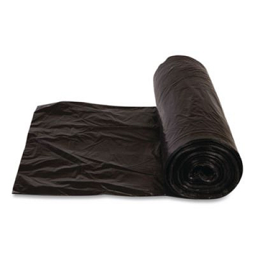 Inteplast Group Low-Density Commercial Can Liners, 30 gal, 0.58 mil, 30" x 36", Black, Interleaved Roll, 25 Bags/Roll, 10 Rolls/Carton (WSL3036HVK)