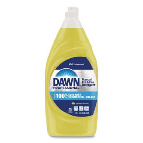 Dawn Professional Manual Pot/Pan Dish Detergent, Lemon, 38 oz Bottle, 8/Carton (45113)