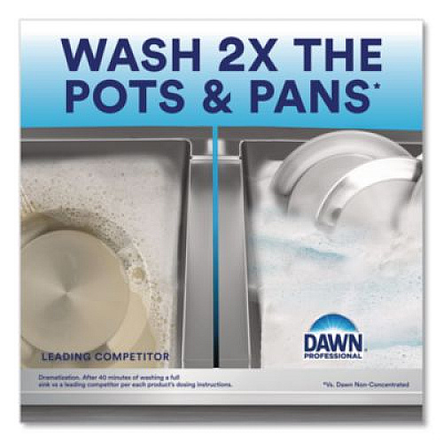 Dawn Professional Manual Pot/Pan Dish Detergent, Lemon, 38 oz Bottle, 8/Carton (45113)