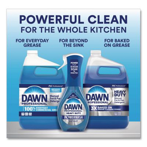 Dawn Professional Manual Pot/Pan Dish Detergent, Lemon, 38 oz Bottle, 8/Carton (45113)