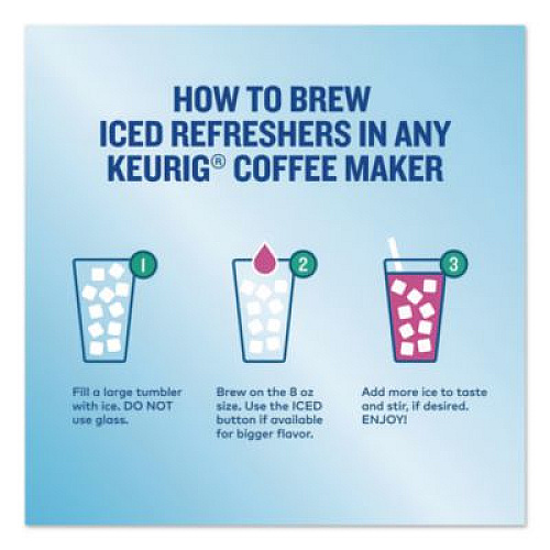 The Original Donut Shop ICED Refreshers K-Cup Pods, Mango Dragonfruit Lemonade, 20/Box, 4 Boxes/Carton (0532CT)