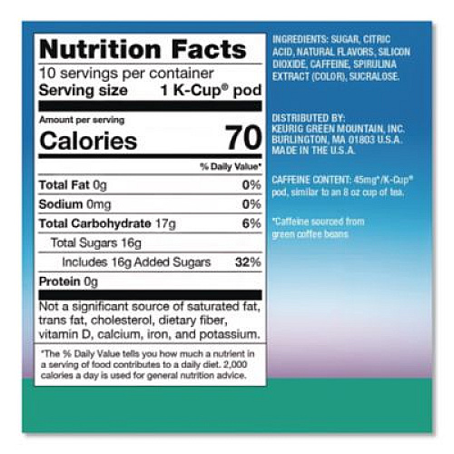 The Original Donut Shop ICED Refreshers K-Cup Pods, Berry Chill, 20/Box, 4 Boxes/Carton (0631CT)