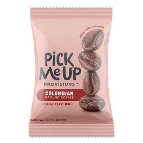 Pick Me Up Provisions Fraction Pack, 100% Columbian, 1.25 oz Packet, 42/Carton (479695)