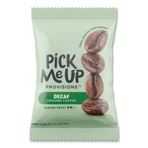 Pick Me Up Provisions Fraction Pack, Columbian Decaf, 1.25 oz Packet, 42/Carton (479699)