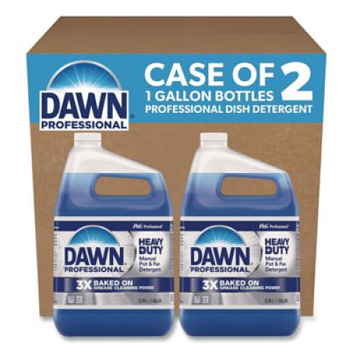 Dawn Professional Heavy-Duty Manual Pot/Pan Dish Detergent, Original Scent, 1 gal Bottle, 2/Carton (08838)