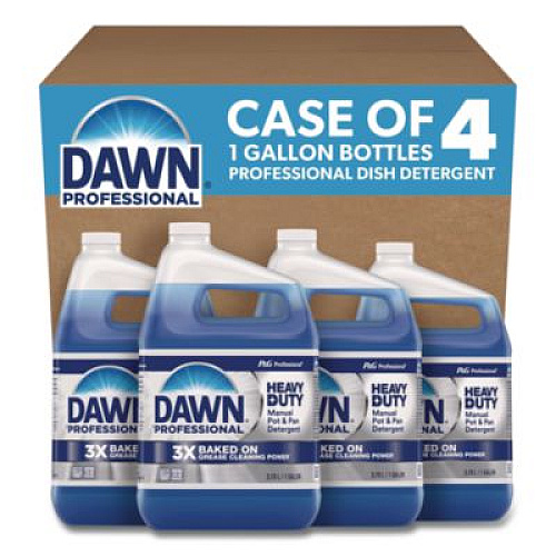 Dawn Professional Heavy-Duty Manual Pot/Pan Dish Detergent, Original Scent, 1 gal Bottle, 4/Carton (08837)