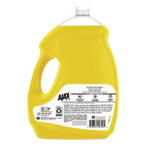 Ajax Dish Detergent, Lemon Scent, 145 oz Bottle, 4/Carton (61049651CT)