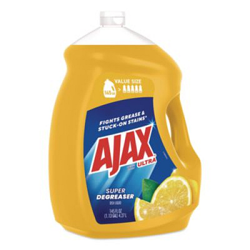 Ajax Dish Detergent, Lemon Scent, 145 oz Bottle, 4/Carton (61049651CT)