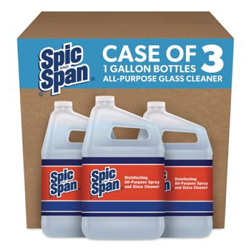Spic and Span Disinfecting All-Purpose Spray and Glass Cleaner, Fresh Scent, 1 gal Bottle, 3/Carton (58773CT)