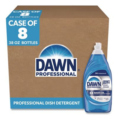 Dawn Professional Heavy-Duty Manual Pot/Pan Dish Detergent, Original Scent, 38 oz Bottle, 8/Carton (08836)