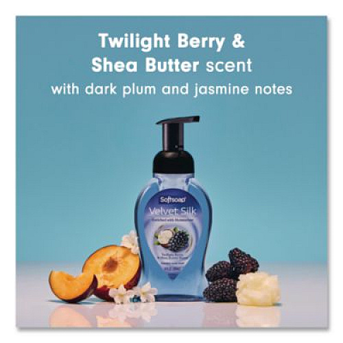 Softsoap Velvet Silk Foaming Liquid Hand Soap, Twilight Berry and Shea Butter, 9 oz, 6/Carton (61052556CT)