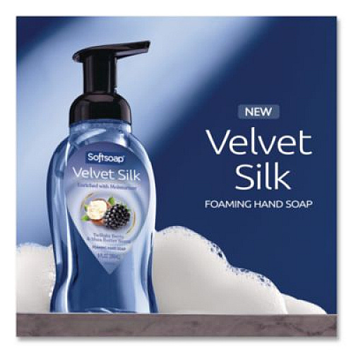 Softsoap Velvet Silk Foaming Liquid Hand Soap, Twilight Berry and Shea Butter, 9 oz, 6/Carton (61052556CT)