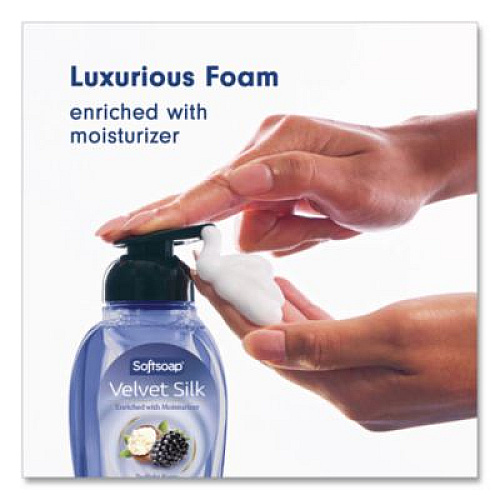 Softsoap Velvet Silk Foaming Liquid Hand Soap, Twilight Berry and Shea Butter, 9 oz, 6/Carton (61052556CT)