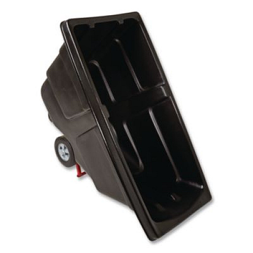 Rubbermaid Commercial 0.5 cu yd BRUTE Rotomolded Tilt Truck, 450 lb Capacity, Black (1304BLA)