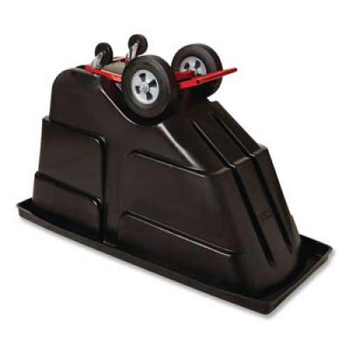 Rubbermaid Commercial 0.5 cu yd BRUTE Rotomolded Tilt Truck, 450 lb Capacity, Black (1304BLA)