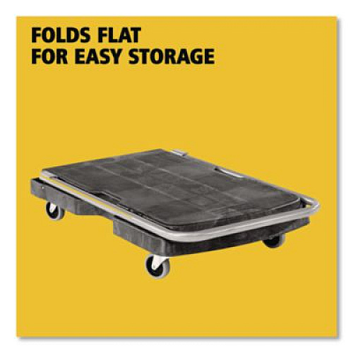 Rubbermaid Commercial Utility-Duty Home/Office Cart, 250 lb Capacity, 20.5 x 32.5, Platform, Black (440000)