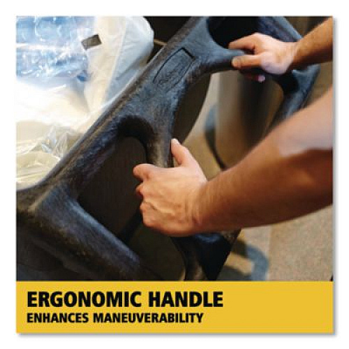 Rubbermaid Commercial 0.5 cu yd Structural Foam Tilt Truck, Utility Duty, 450 lb Capacity, Black (9T13BLA)