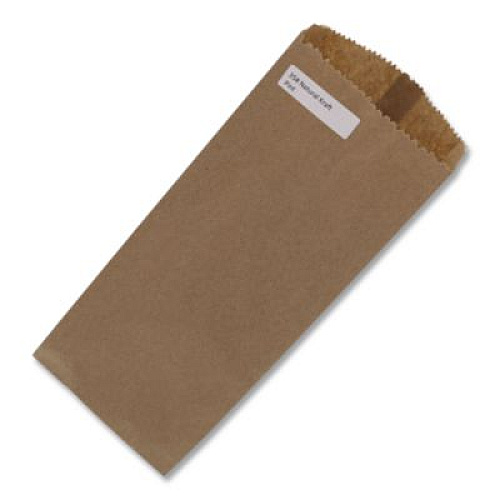 Ross & Wallace Paper Products Grocery Paper Bags, Merchandise Size, 35# Basis Weight, 4 x 2.5 x 11.5, Brown, 500/Bundle (20331500)