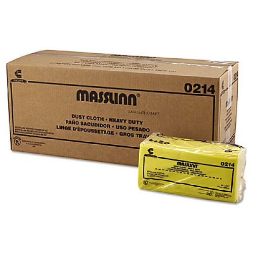 Chix Masslinn Dust Cloths, 1-Ply, 24 x 40, Unscented, Yellow, 25/Bag, 10 Bags/Carton (0214)