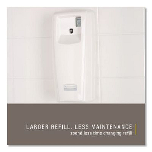 Rubbermaid Commercial TC Microburst Odor Control System 9000 LCD, 3.6 x 4.33 x 8.75, White (1793535)
