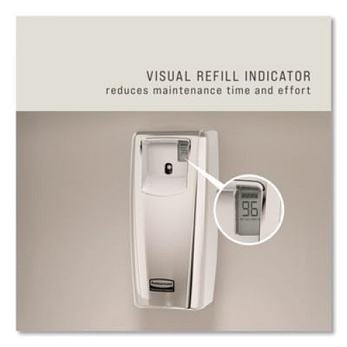 Rubbermaid Commercial TC Microburst Odor Control System 9000 LCD, 3.6 x 4.33 x 8.75, White (1793535)
