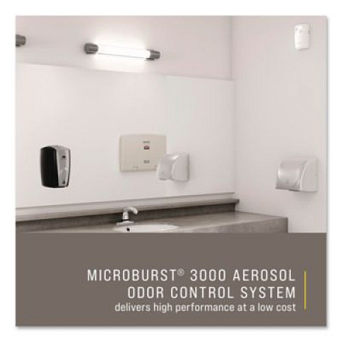 Rubbermaid Commercial TC Microburst Odor Control System 3000 LCD, 3.25 x 4.33 x 6.6, White (1793532)