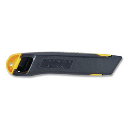 Stanley Plastic Light-Duty Utility Knife with Retractable Blade, 6" Plastic Handle, Yellow (10065)