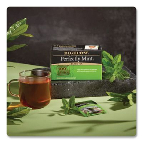 Bigelow Perfectly Mint Black Tea, 28/Box (10344)
