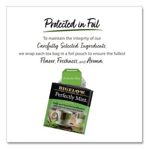 Bigelow Perfectly Mint Black Tea, 28/Box (10344)