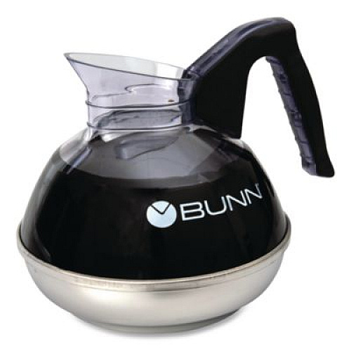 BUNN Easy Pour Decanter, 64 oz, Black Handle (6100)