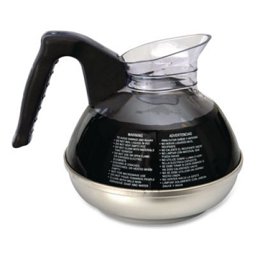 BUNN Easy Pour Decanter, 64 oz, Black Handle (6100)