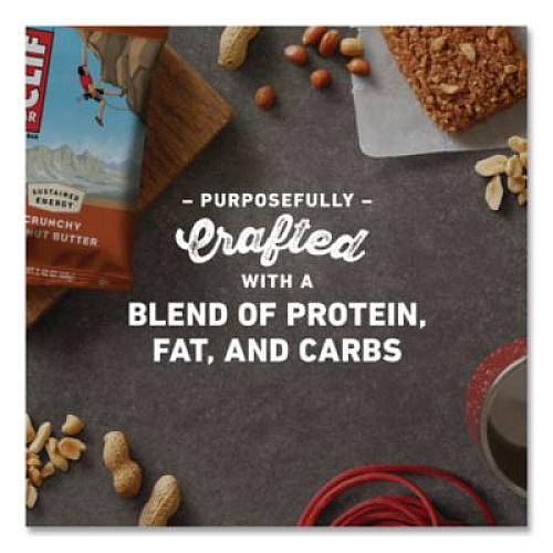 CLIF Bar Energy Bar, Crunchy Peanut Butter, 2.4 oz., 12/Box (50120)