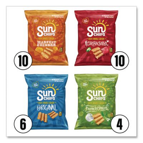 Snack Box Pros Sunchips and Jack Link's Beef Jerky Variety Pack, (30) 1.5 oz Bags, (9) 0.9 oz Snack Packs, Assorted Flavors/Bundle (60004175)