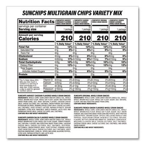 Snack Box Pros Sunchips and Jack Link's Beef Jerky Variety Pack, (30) 1.5 oz Bags, (9) 0.9 oz Snack Packs, Assorted Flavors/Bundle (60004175)