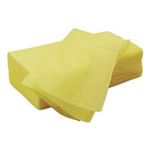 Chix Masslinn Dust Cloths, 1-Ply, 24 x 24, Unscented, Yellow, 30/Bag, 5 Bags/Carton (8673)