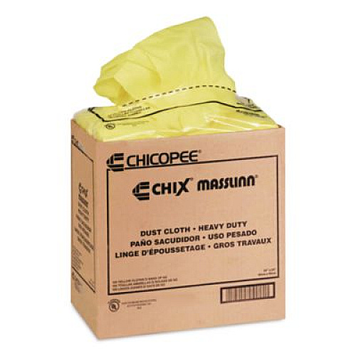 Chix Masslinn Dust Cloths, 24 x 24, Yellow, 50/Bag, 2 Bags/Carton (0911)