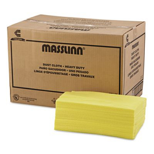 Chix Masslinn Dust Cloths, 1-Ply, 16 x 24, Unscented, Yellow, 50/Pack, 8 Packs/Carton (0213)