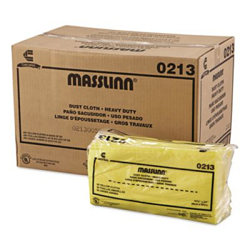 Chix Masslinn Dust Cloths, 1-Ply, 16 x 24, Unscented, Yellow, 50/Pack, 8 Packs/Carton (0213)