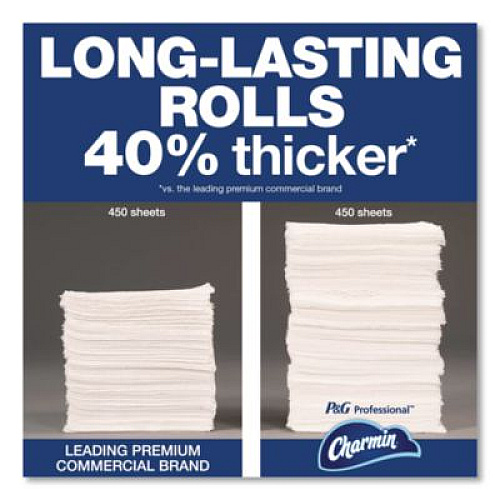 Charmin Commercial Bathroom Tissue,  Individually Wrapped, Septic Safe, 2-Ply, White, 450 Sheets/Roll, 75 Rolls/Carton (71693)