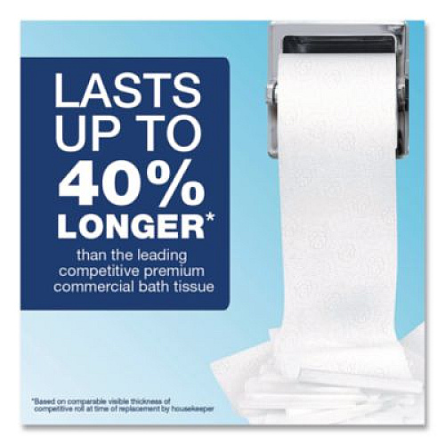 Charmin Commercial Bathroom Tissue,  Individually Wrapped, Septic Safe, 2-Ply, White, 450 Sheets/Roll, 75 Rolls/Carton (71693)