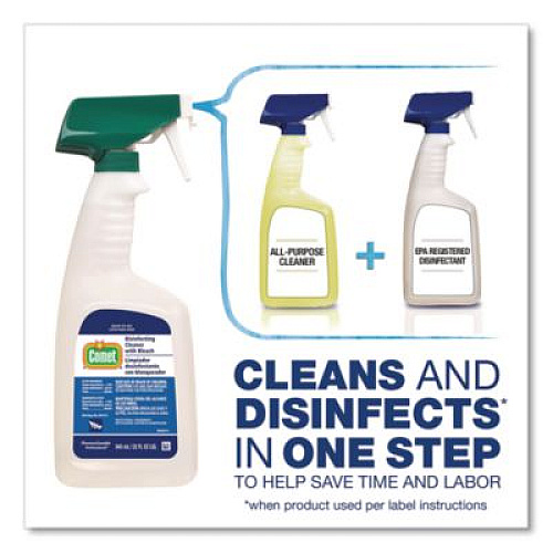 Comet Cleaner with Bleach, 32 oz Bottles, 8 Bottles and 2 Trigger Sprayers/Carton (02287CT)