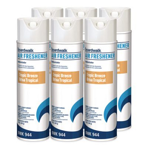 Boardwalk Aerosol Air Freshener, Tropic Breeze, 10 oz Aerosol Can, 6/Carton (944)